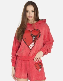 Lauren Moshi Love Boxing Glove Hoodie In | Yvette X By *Women Hoodies