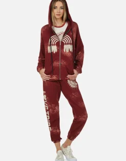 Lauren Moshi Love Tribe Skull Zip Up Hoodie | Koa By *Women Hoodies
