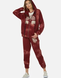 Lauren Moshi Love Tribe Skull Zip Up Hoodie | Koa By *Women Hoodies