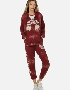 Lauren Moshi Love Tribe Skull Zip Up Hoodie | Koa By *Women Hoodies