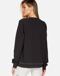 Lauren Moshi Loveable Heart Teddy L/S Raglan Pullover | Everly By *Women Long Sleeve