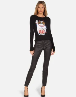Lauren Moshi Lucky Cat L/S Fitted Thermal In | Mckinley By *Women Long Sleeve