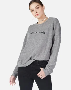 Lauren Moshi Lucky In Love Oversized Drop Shoulder Pullover W/ Holes | Flora*Women Long Sleeve