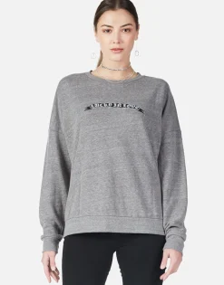 Lauren Moshi Lucky In Love Oversized Drop Shoulder Pullover W/ Holes | Flora*Women Long Sleeve