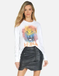 Lauren Moshi Luella Def Leppard Leopard*Women Long Sleeve