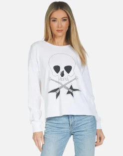 Lauren Moshi Luella Music Skull*Women Long Sleeve