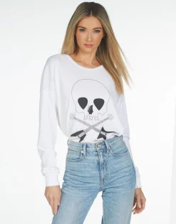 Lauren Moshi Luella Music Skull*Women Long Sleeve