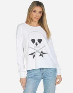Lauren Moshi Luella Music Skull*Women Long Sleeve