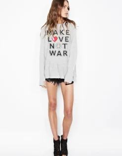 Lauren Moshi Make Love Not War Cashmere Sweater | Hollis X By *Women Sweaters & Knits