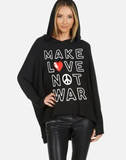 Lauren Moshi Make Love Not War Oversized Hoodie | Wilma X By *Women Hoodies