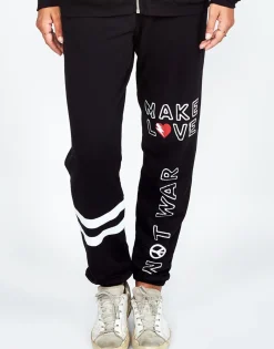 Lauren Moshi Make Love Not War Sweatpant | Gia By *Women Long Sweatpants