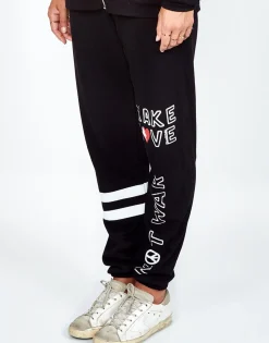 Lauren Moshi Make Love Not War Sweatpant | Gia By *Women Long Sweatpants