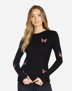 Lauren Moshi Mckinley Butterfly Wings*Women Long Sleeve