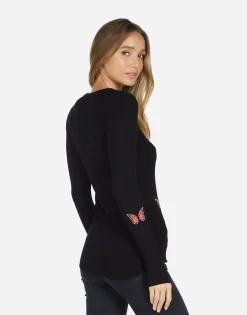Lauren Moshi Mckinley Butterfly Wings*Women Long Sleeve