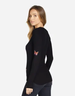 Lauren Moshi Mckinley Butterfly Wings*Women Long Sleeve