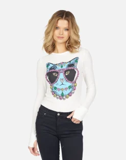 Lauren Moshi Mckinley Diamond Cat*Women Long Sleeve