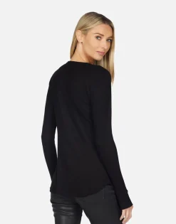 Lauren Moshi Mckinley Foil Chain Peace*Women Long Sleeve