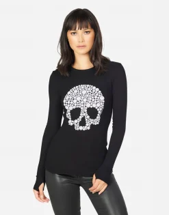 Lauren Moshi Mckinley Happy Skulls*Women Long Sleeve