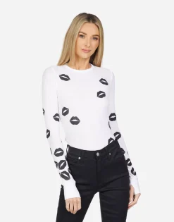 Lauren Moshi Mckinley Scattered Lips*Women Long Sleeve