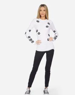 Lauren Moshi Mckinley Scattered Lips*Women Long Sleeve