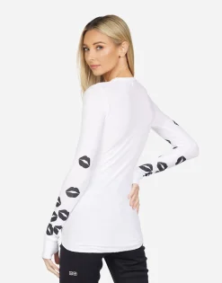 Lauren Moshi Mckinley Scattered Lips*Women Long Sleeve