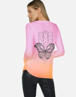Lauren Moshi Mckinley X Butterfly Hamsa*Women Long Sleeve