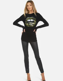 Lauren Moshi Mckinley X Camo Lip*Women Long Sleeve
