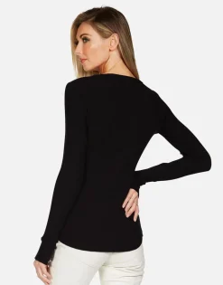 Lauren Moshi Mckinley X Cracked Lightning Bolt*Women Long Sleeve