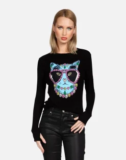 Lauren Moshi Mckinley X Diamond Cat*Women Long Sleeve