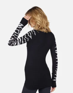Lauren Moshi Mckinley Zebra Lip*Women Long Sleeve
