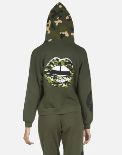 Lauren Moshi Melanie Camo Lip*Women Hoodies