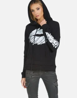 Lauren Moshi Melanie Scribble Lip*Women Hoodies