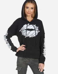 Lauren Moshi Melanie Scribble Lip*Women Hoodies
