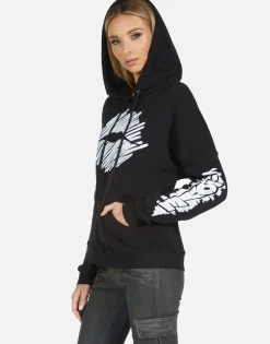 Lauren Moshi Melanie Scribble Lip*Women Hoodies