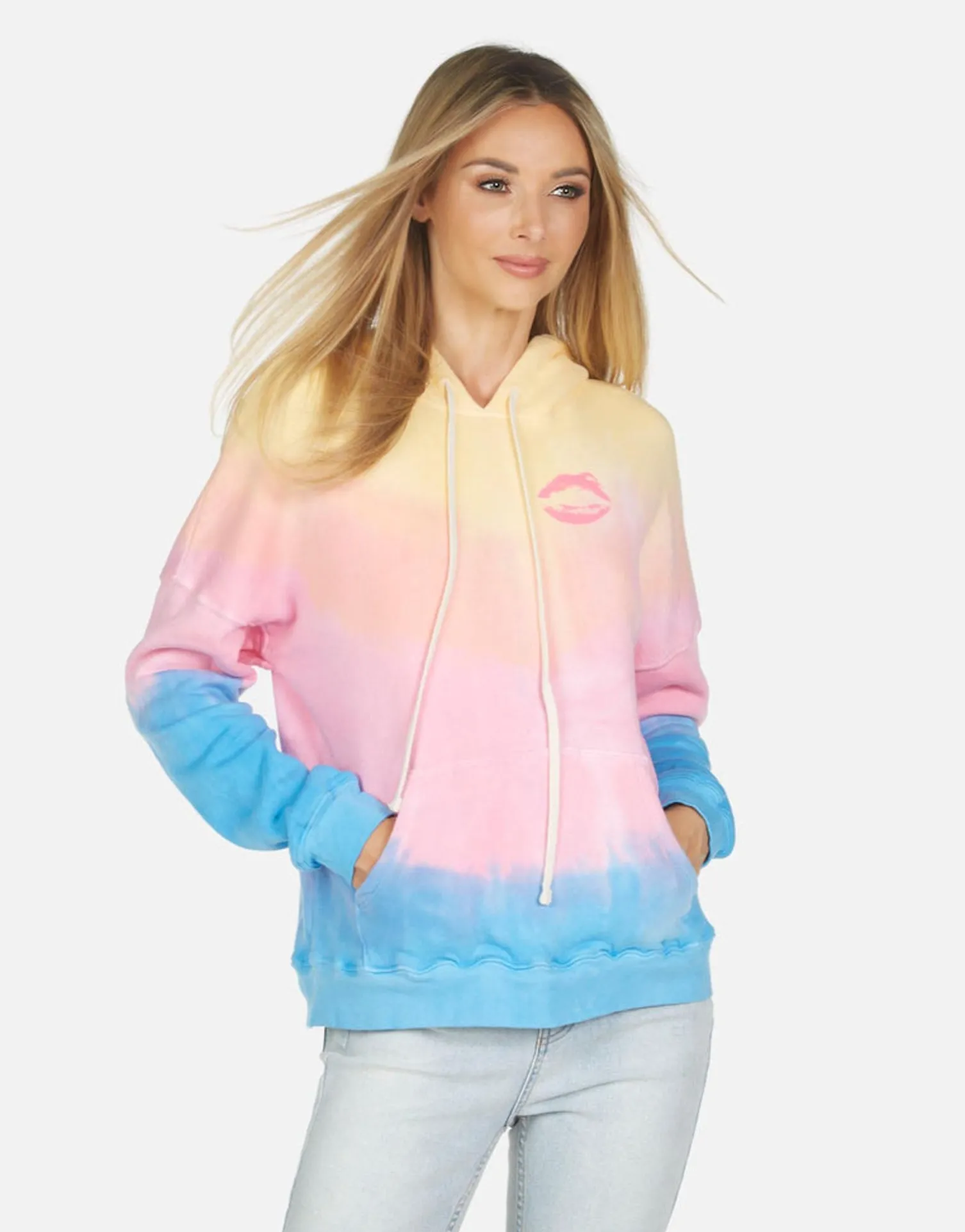 Lauren Moshi Melanie Watercolor Eye*Women Hoodies