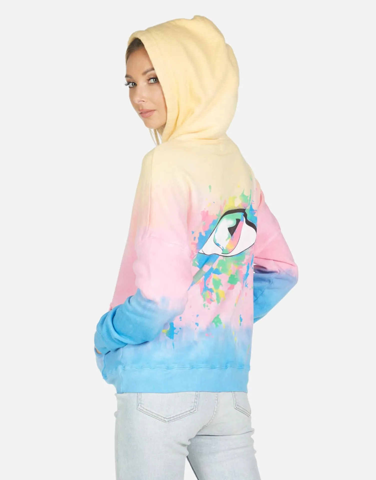 Lauren Moshi Melanie Watercolor Eye*Women Hoodies