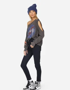 Lauren Moshi Mercedes Crystal Bowie Space*Women Long Sleeve