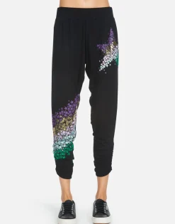 Lauren Moshi Mimi Star Confetti*Women Crop Sweatpants