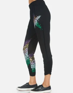 Lauren Moshi Mimi Star Confetti*Women Crop Sweatpants