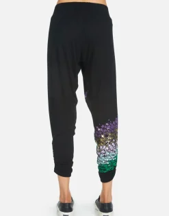 Lauren Moshi Mimi Star Confetti*Women Crop Sweatpants