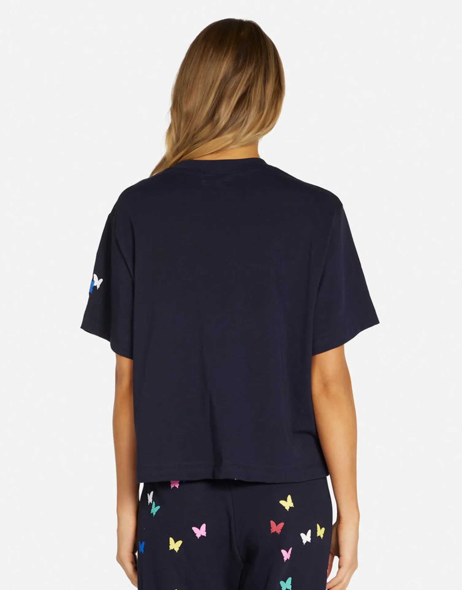 Lauren Moshi Mini Butterflies Boxy Crop Tee In | Rue By *Women Short Sleeve