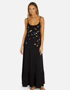 Lauren Moshi Mini Butterflies Maxi Dress In | Beatrix By *Women Dresses