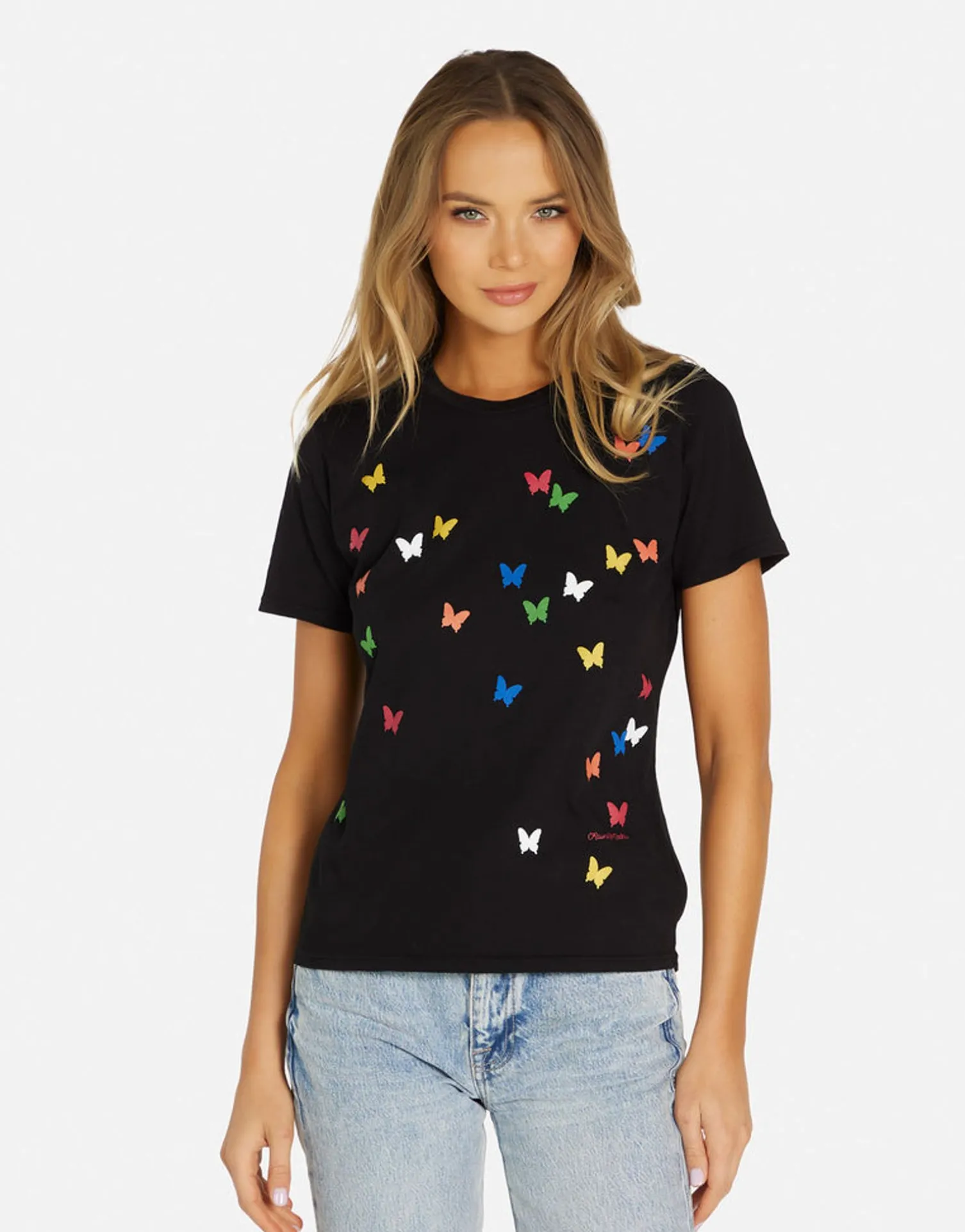 Lauren Moshi Mini Butterflies Vintage Tee In | Croft By *Women Short Sleeve
