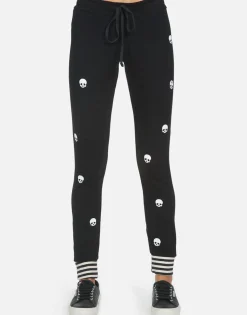 Lauren Moshi Mini Skulls Lounge Sweatpant W/ Stripe Cuff | Shawna By *Women Long Sweatpants