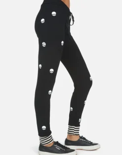 Lauren Moshi Mini Skulls Lounge Sweatpant W/ Stripe Cuff | Shawna By *Women Long Sweatpants