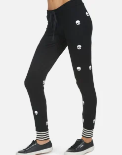 Lauren Moshi Mini Skulls Lounge Sweatpant W/ Stripe Cuff | Shawna By *Women Long Sweatpants