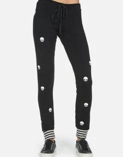Lauren Moshi Mini Skulls Lounge Sweatpant W/ Stripe Cuff | Shawna By *Women Long Sweatpants