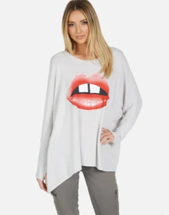 Lauren Moshi Mira Gap Tooth Lip*Women Long Sleeve