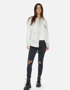 Lauren Moshi Miranda Crystal Multi Stars*Women Long Sleeve