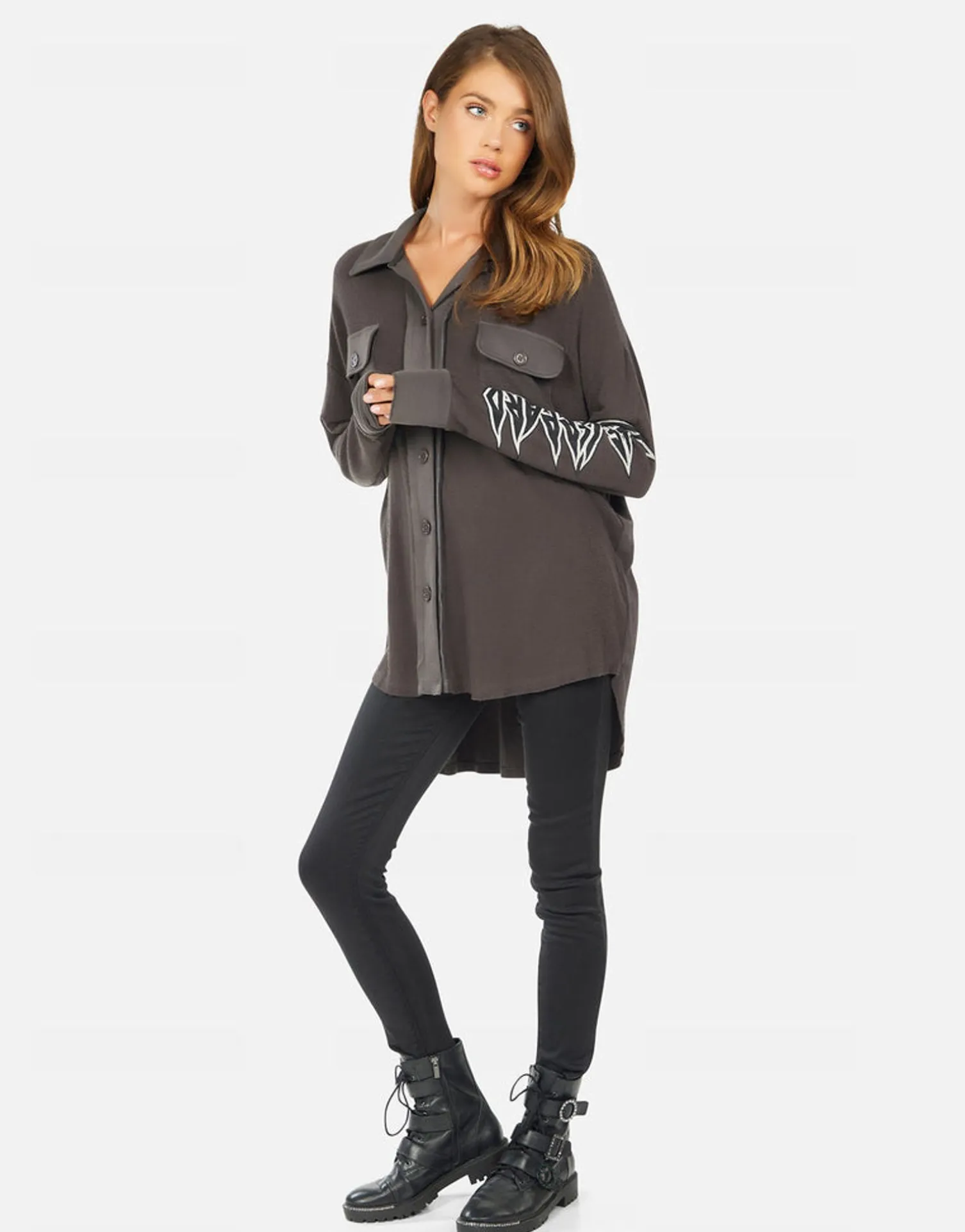 Lauren Moshi Miranda Tiger Def Leppard*Women Long Sleeve